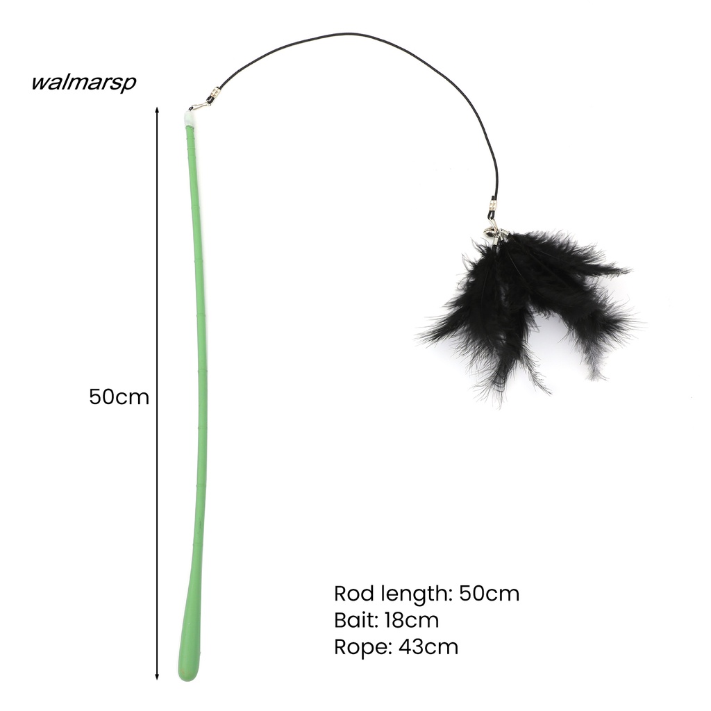 Gậy Trêu Mèo Gắn Lông Vũ Có Chuông Vui Nhộn