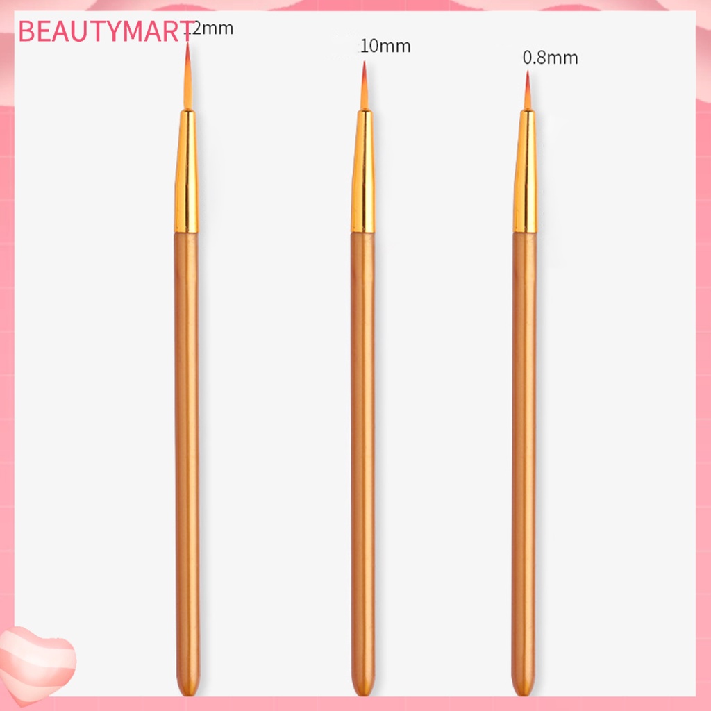 Set 3 Cọ Vẽ Trang Trí Móng Tay Nghệ Thuật Siêu Mịn Đa Năng