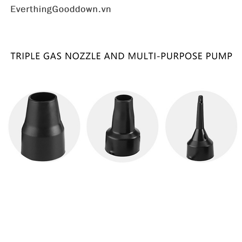 Đầu Vòi Bơm Hơi 3 Kích Cỡ Màu Đen Thay Thế Tiện Dụng