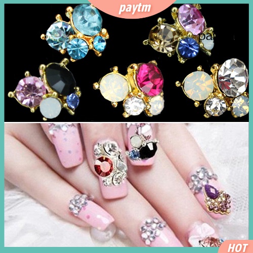 Set 10 Hạt Pha Lê 3D Dùng Trang Trí Móng Tay / Điện Thoại DIY