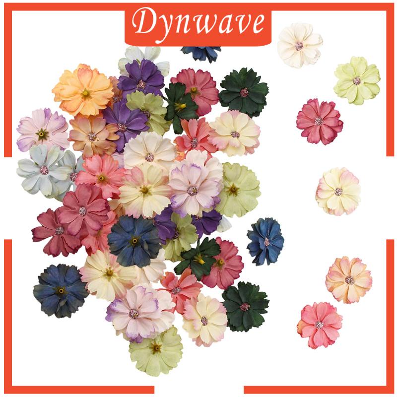 Bộ 50 Bông Hoa Giả Nhiều Màu Trang Trí Tiệc Cưới