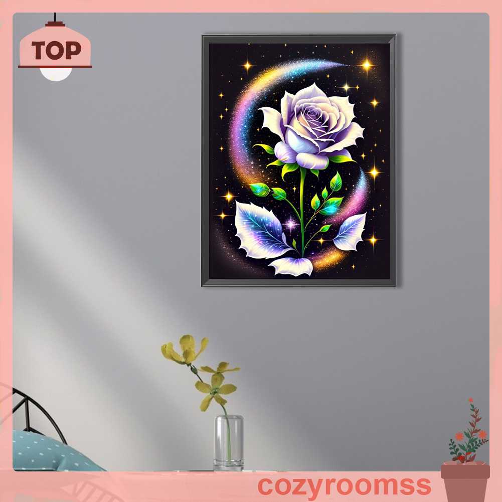 Tranh Đính Đá Kim Cương Toàn Bộ 5D DIY Hình Vẽ Hoa Hồng