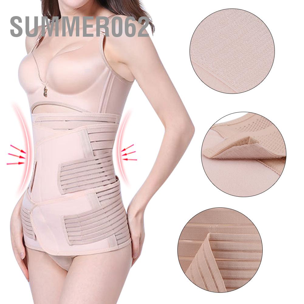 Summer062 3 Cái/bộ Băng Sau Sinh Khi Mang Thai Đai Giảm Béo Eo Bụng Phục Hồi Ban Nhạc