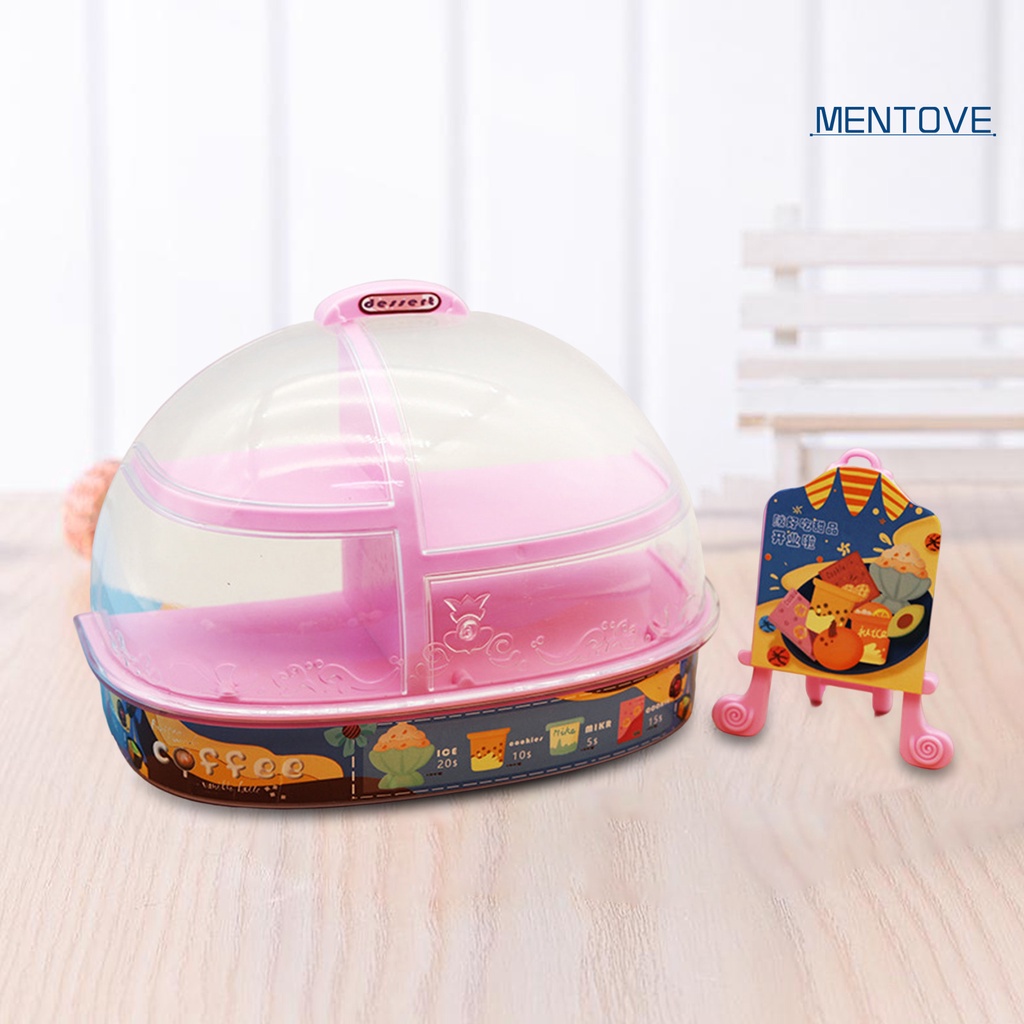 1 Set Mô Hình Tủ Trưng Bày Bánh Trong Suốt Trang Trí Nhà Búp Bê