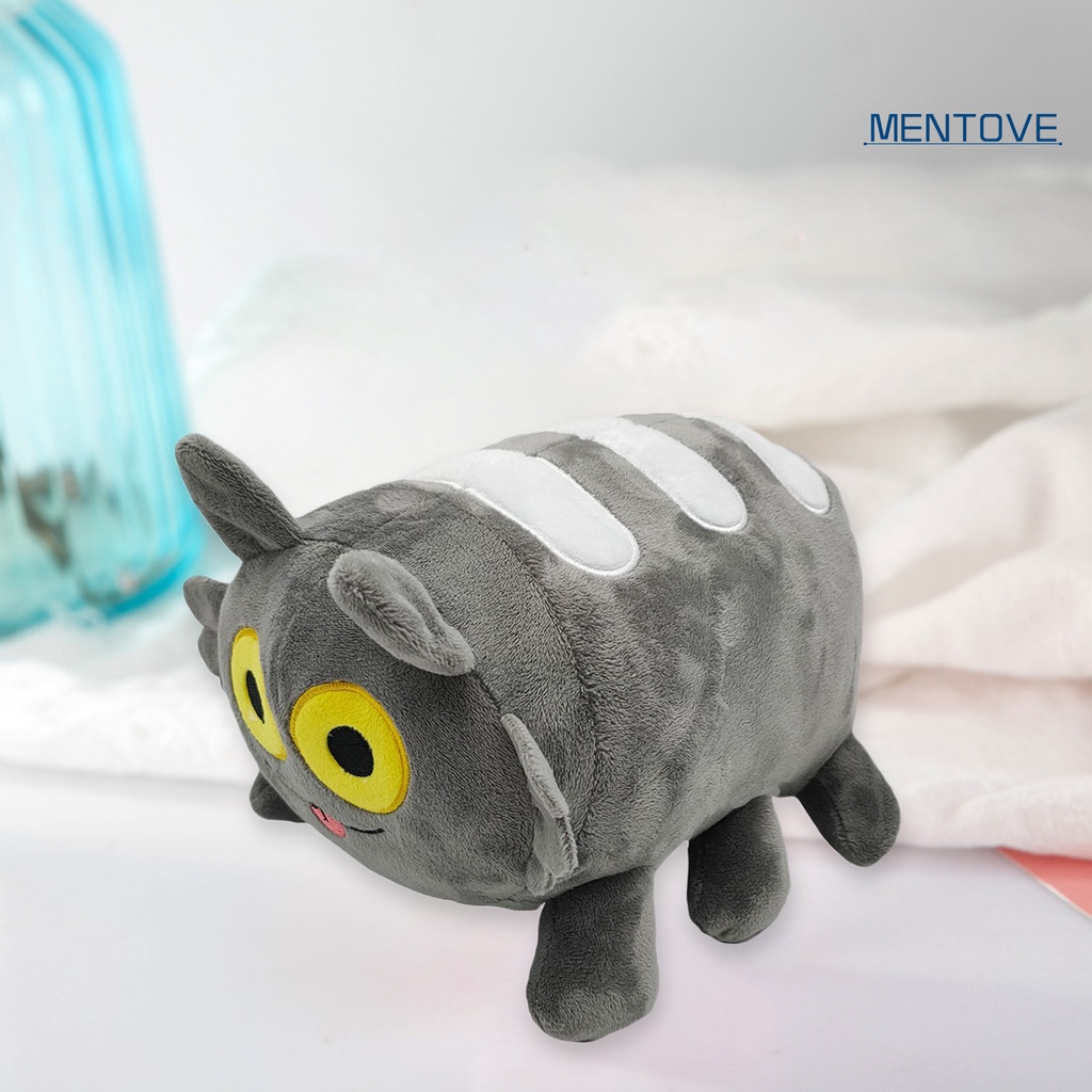 Đồ chơi nhồi bông Hình Mèo / Sâu Bướm Hoạt Hình Bằng Cotton PP Dễ Thương Trang Trí Ghế Sofa