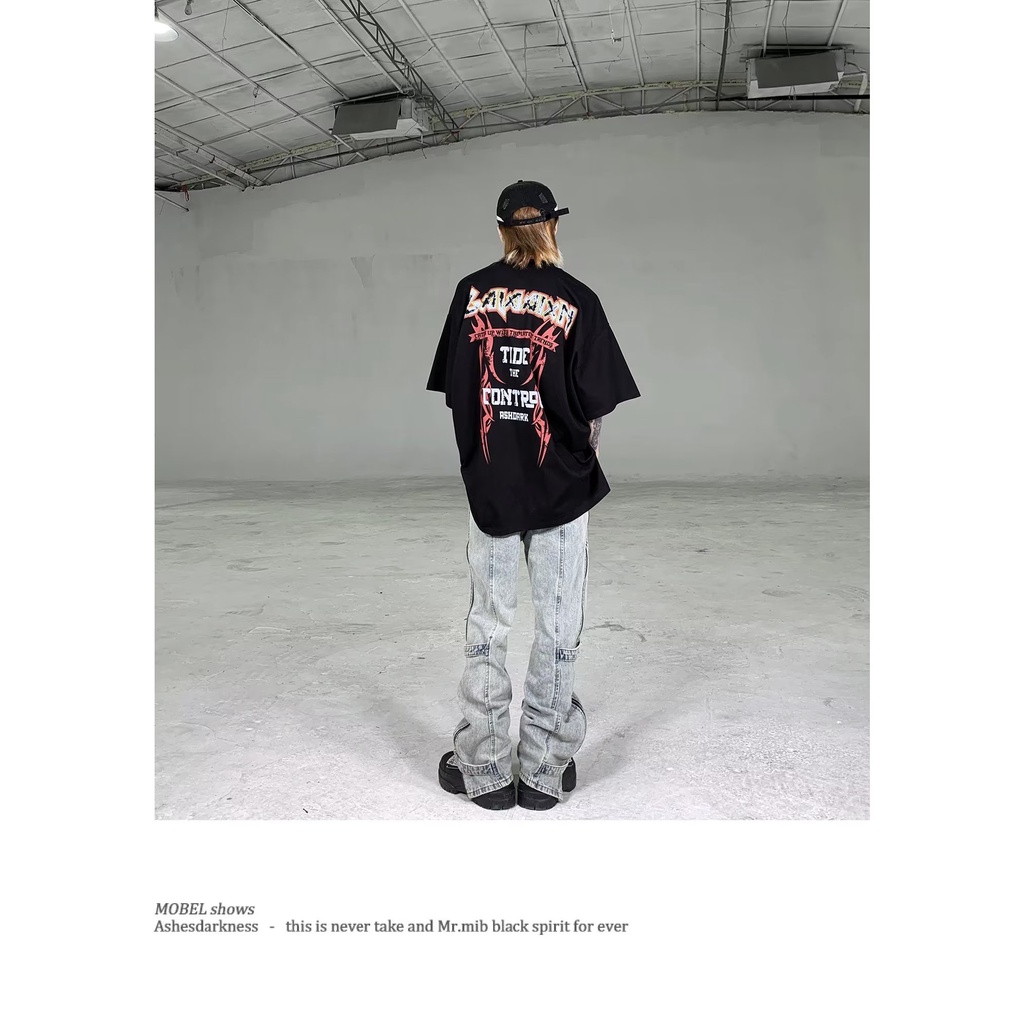 Áo Thun Tay Ngắn Cổ Tròn Dáng Rộng In Chữ Thời Trang Mùa Hè Dành Cho Cặp Đôi