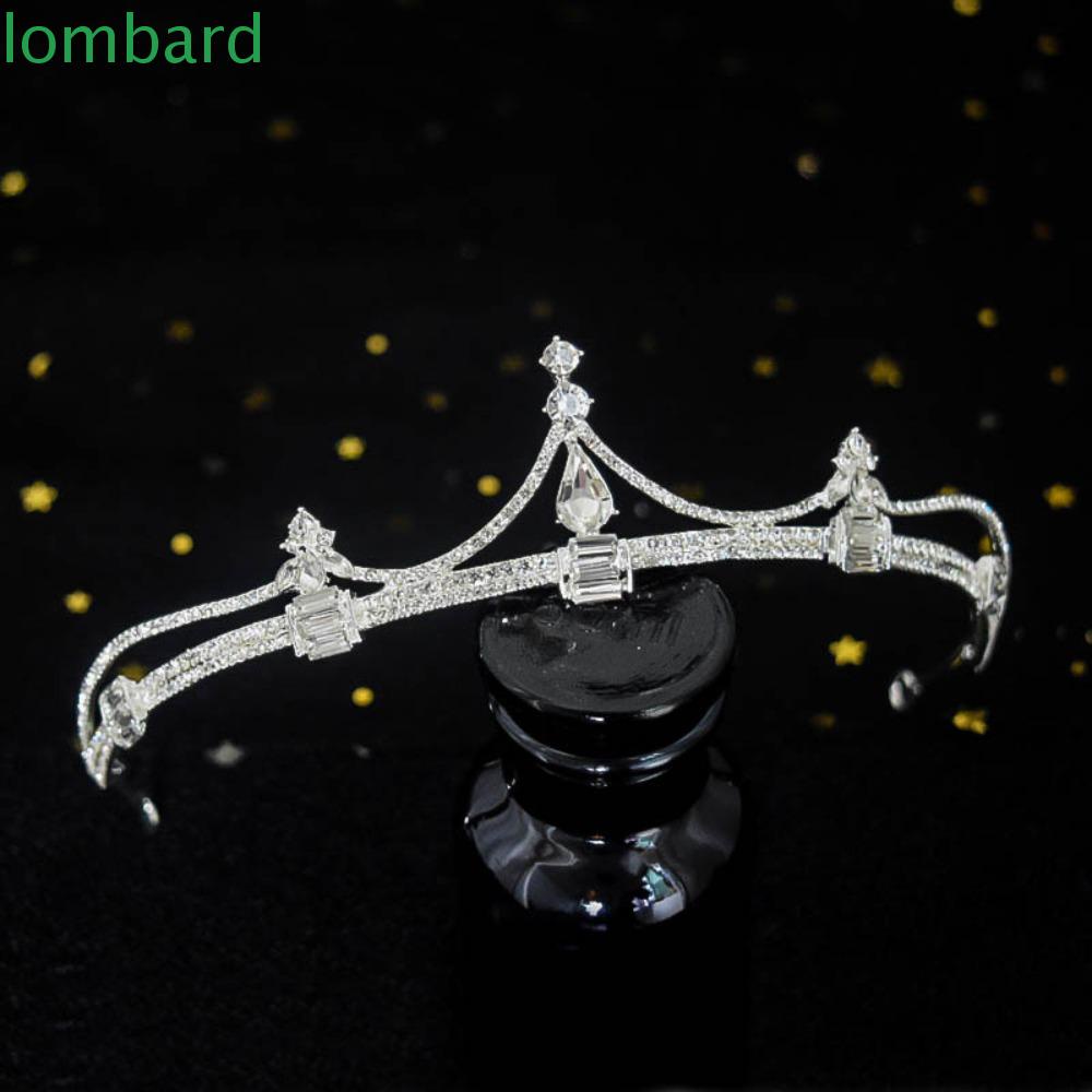 Cài Tóc Hình Vương Miện Công Chúa Đính Đá Lấp Lánh Phong Cách Vintage|Vương Miện Đội Đầu Kiểu Dáng Dễ Thương Xinh Xắn