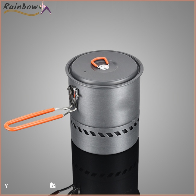 Bộ Nồi Nấu Ăn Di Động Tiết Kiệm Năng Lượng Dung Tích 1.5l Có Tay Cầm Có Thể Gập Lại Cho Hoạt Động