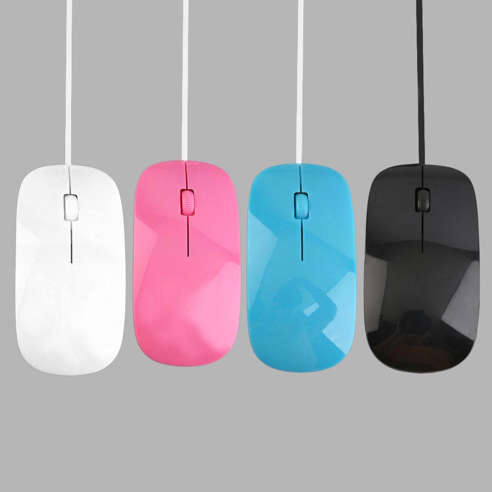 Sophisticated Optical Engine 2.4Ghz 3D 1200Dpi Wired Mouse Ultra Slim 4 Colors High Quality Mice Usb For Pc Laptop [Q/2]
