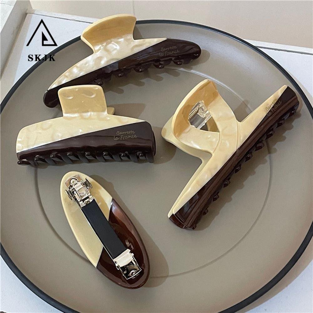 Kẹp Tóc Đuôi Ngựa Cỡ Lớn Phong Cách Vintage Thời Trang Cho Nữ