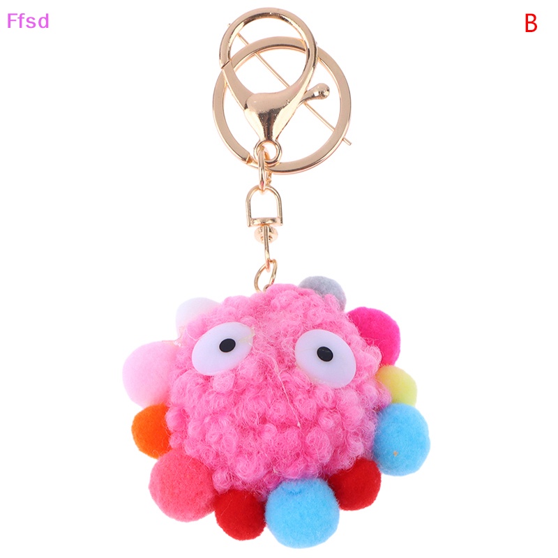 {Ffsd} Móc Khóa Hình Búp Bê Hoạt Hình Bằng Vải Lông Dễ Thương Trang Trí Ba Lô / Ô Tô * Bán Chạy