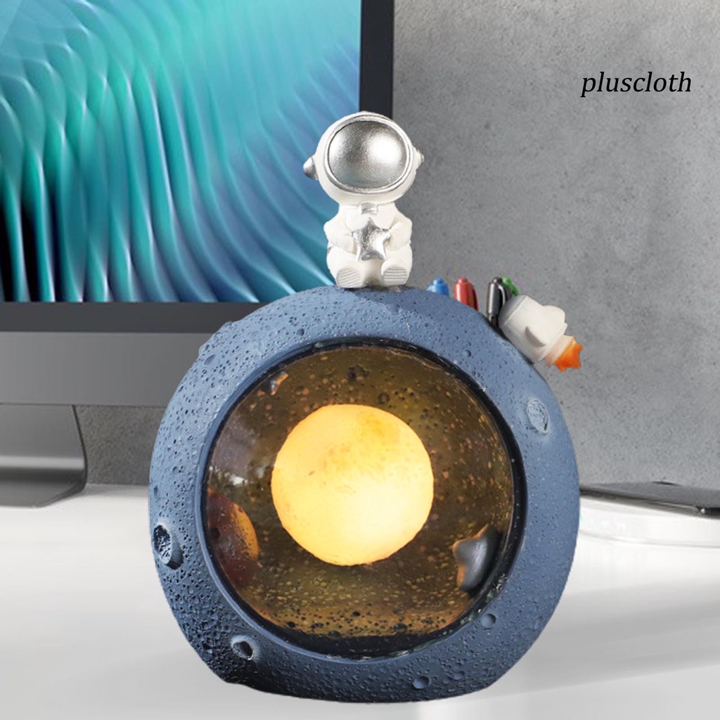 Tượng Phi Hành Gia Bằng Nhựa Resin Màu Sắc Tươi Sáng Để Bàn Trang Trí Nội Thất