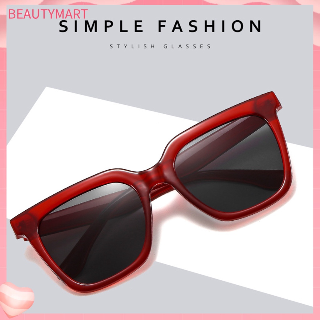 Kính Mát Gọng Vuông Lớn Chống Tia UV / Gió Thời Trang Đi Biển