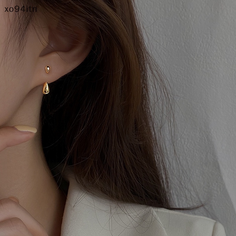 1 Khuyên Tai Nữ Đính Đá Hình Giọt Nước Thời Trang