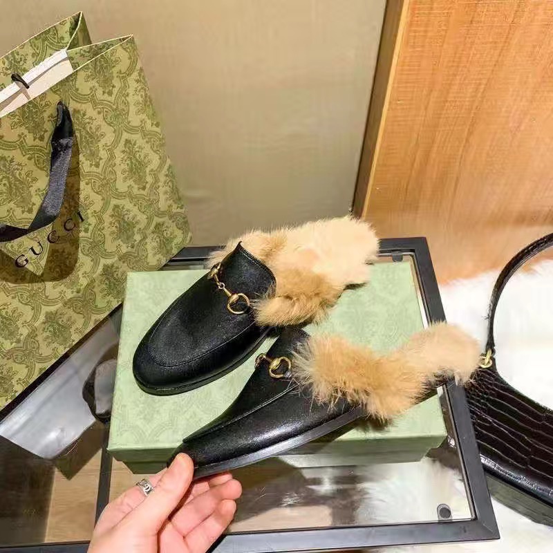 Giày Lười Mũi Tròn Thêu Họa Tiết Horse shackle 2023 Mẫu Mới 1: 1