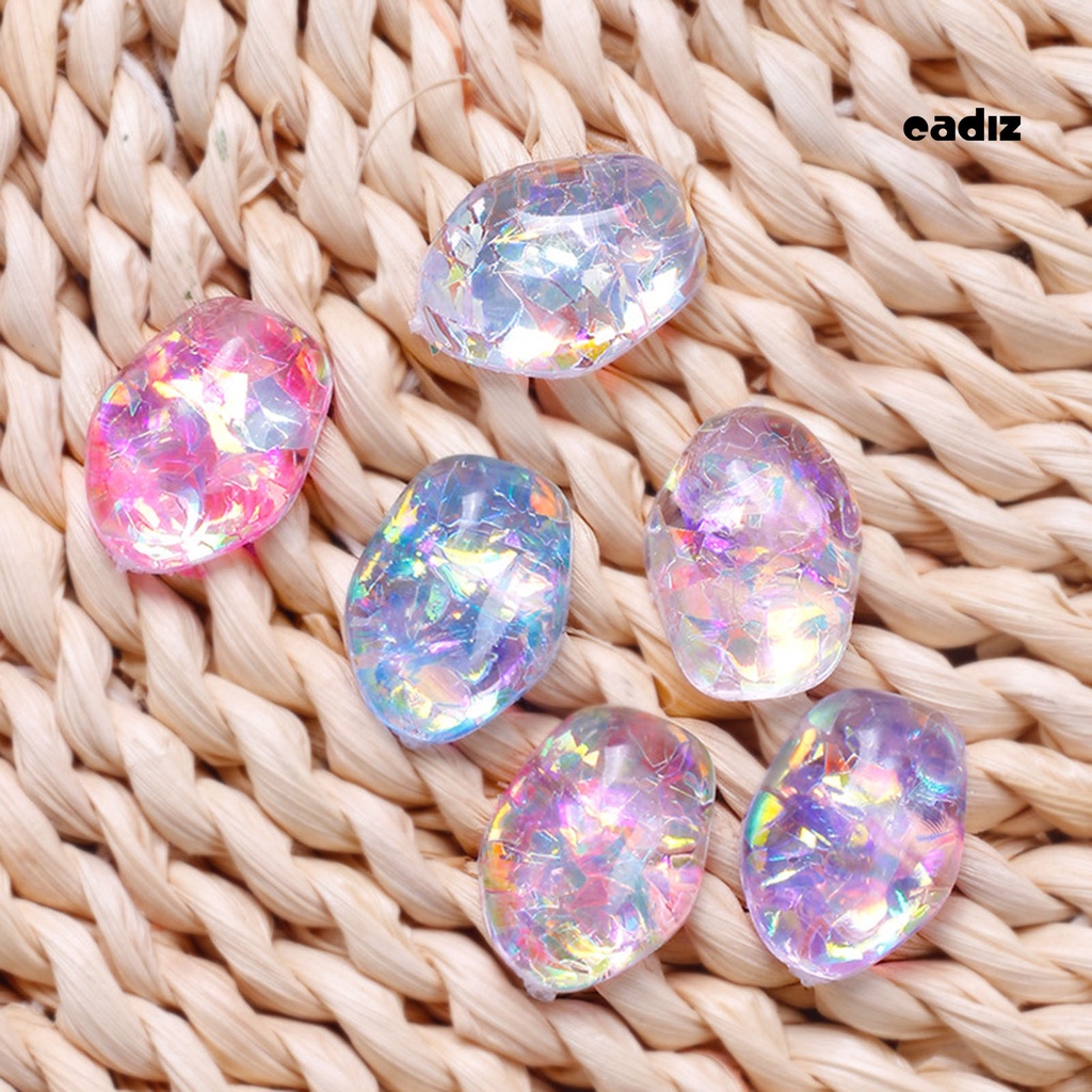 Set 6 Lọ Kim Sa Nhiều Màu Sắc Đính Móng Nghệ Thuật DIY