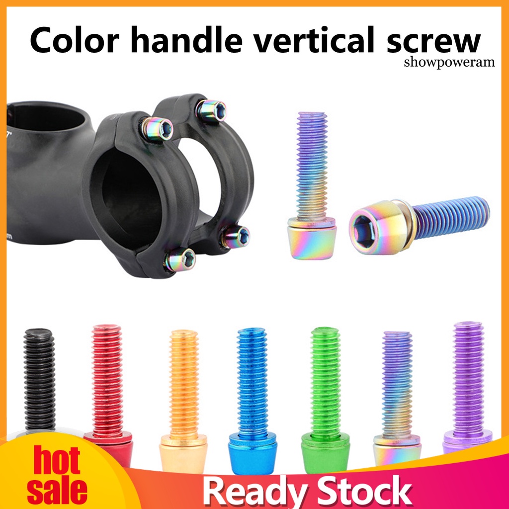 Bộ 6 Ốc Vít Mạ Titan SP-6 Chống Ăn Mòn Độ Cứng Cao Cho Xe Đạp