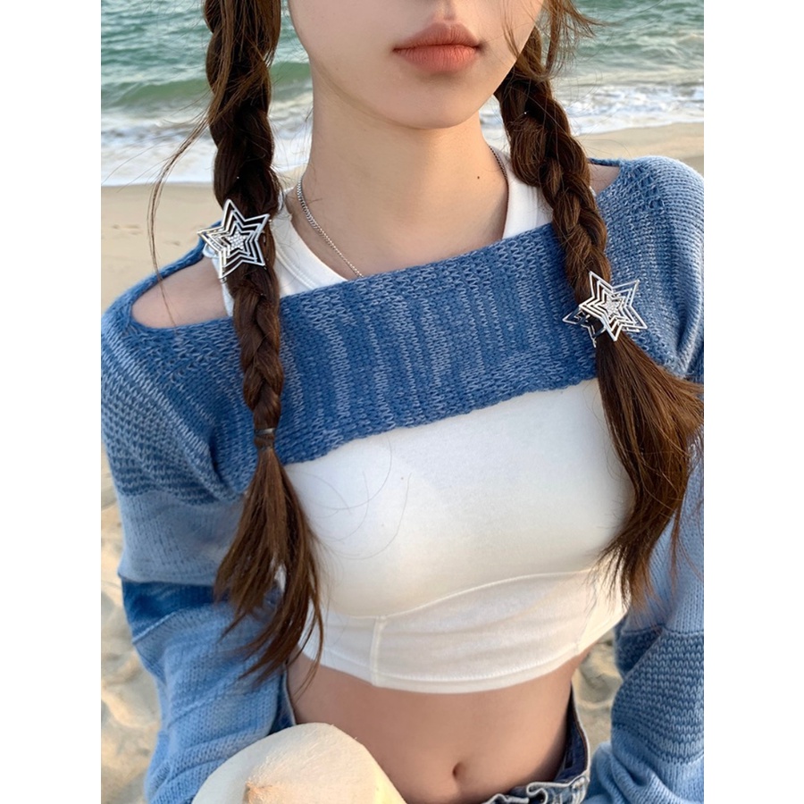 Kẹp Tóc Nhỏ Hình Ngôi Sao Đính Đá Pha Lê Bằng Hợp Kim Phong Cách Hàn Quốc Cho Nữ