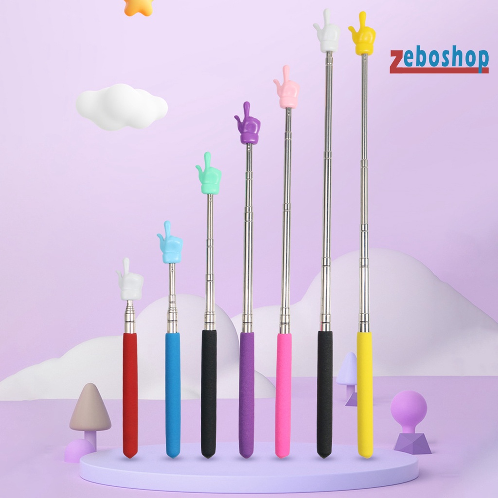 Zeboshop Thanh Thép Không Gỉ Thiết Kế Ngón Tay Có Thể Thu Gọn Đa Chức Năng Hỗ Trợ Dạy Học Trường Học