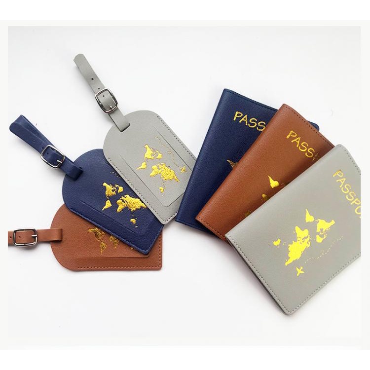 Thẻ Ghi Thông Tin Hành Lý Bằng Da PU Đa Năng Cho Nam / Nữ