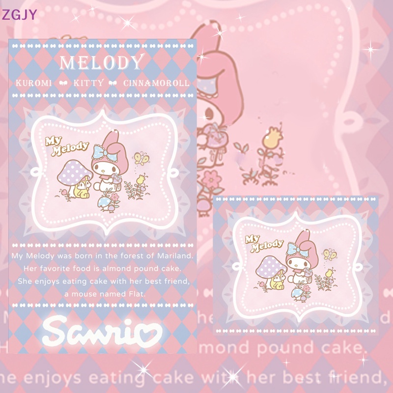 Set 100 Tờ Nhãn Dán Ghi Chú Họa Tiết Kuromi Dễ Thương Dành Cho Bé Gái Mới