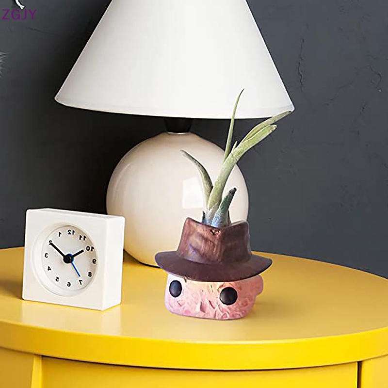 Chậu Hoa Mini Hình Đầu Lâu Kinh Dị Vui Nhộn Cho Dịp Halloween Mới