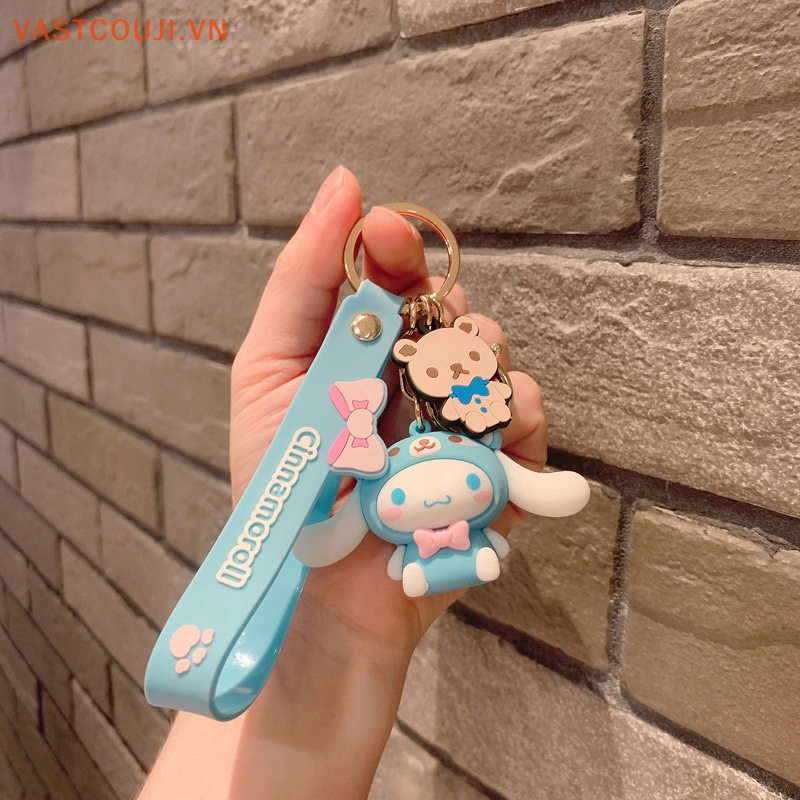 Móc Chìa Khóa Hình Búp Bê Hoạt Hình My Melody Sanrio Sanrio Bằng PVC Cho Nữ