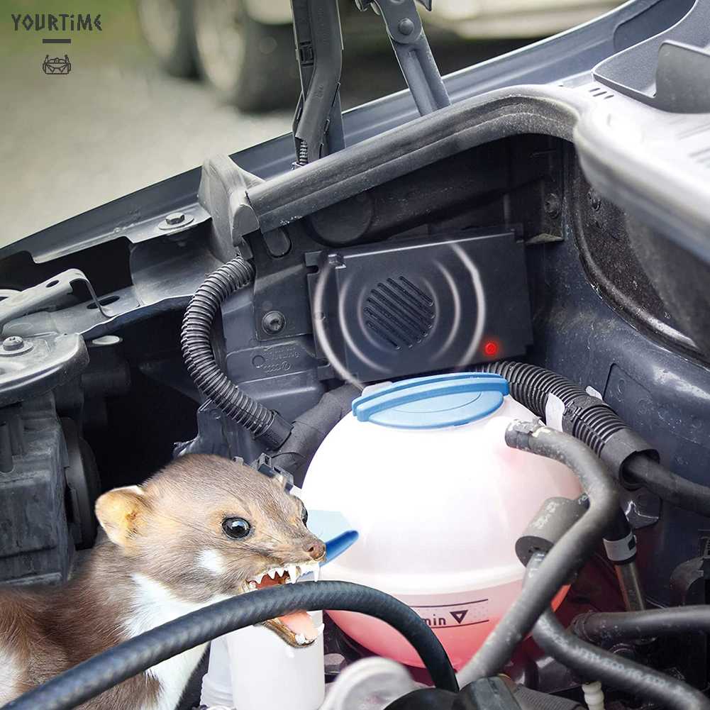 Thiết Bị Đuổi Chuột Bằng Sóng Siêu Âm Không Độc Hại Cho Xe Hơi