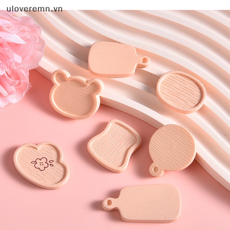 Bộ 4 Khay Đựng Thức Ăn Đồ Ăn Đồ Dùng Nhà Búp Bê Kiểu Hoạt Hình Dễ Thương