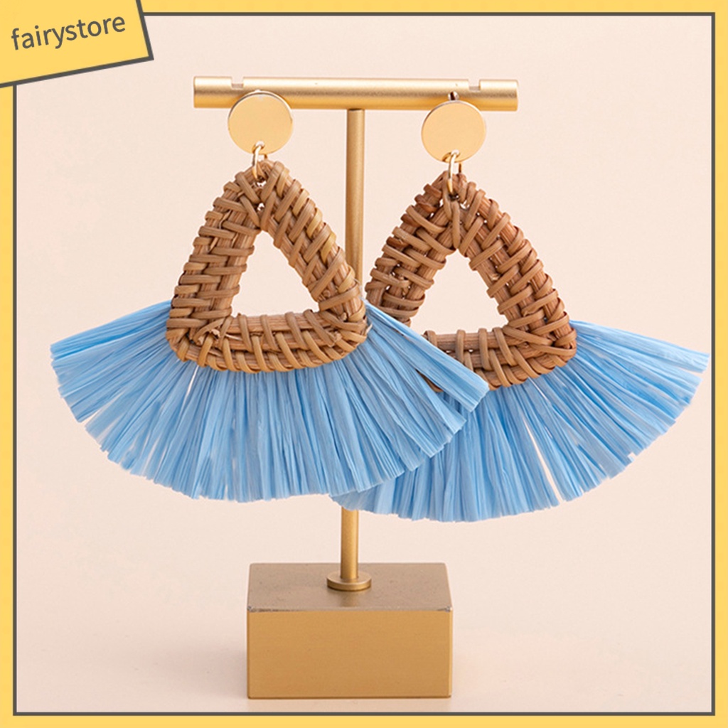 1 Đôi Bông Tai Dáng Dài Phong Cách Boho Thời Trang Cho Nữ