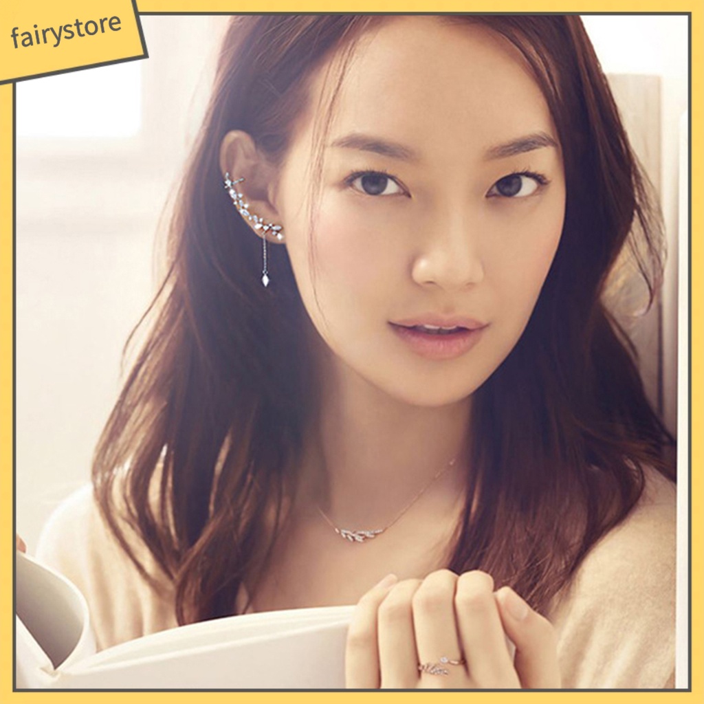 Bông Tai Đính Đá Thời Trang Thanh Lịch Dành Cho Nữ