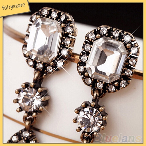 Bông Tai Tròn Đính Đá Thời Trang Dành Cho Nữ