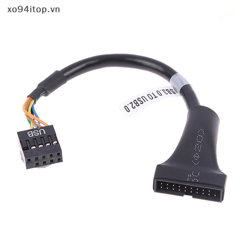 Dây Cáp Nối Bo Mạch Chủ 20 Pin USB 3.0 Female Sang USB 2.0 Male VN