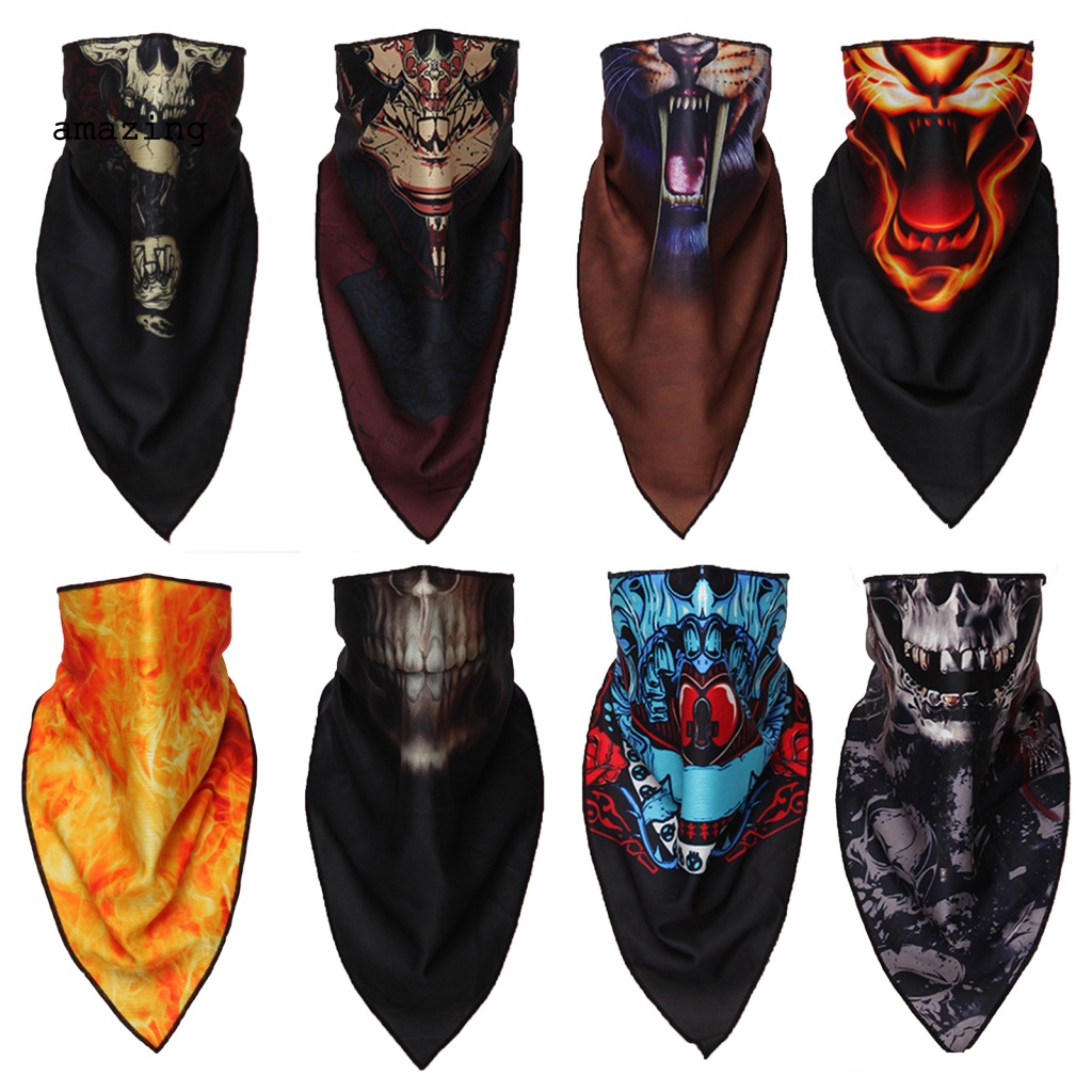 Khăn Choàng Cổ Kiêm Mặt Nạ Chống Tia UV Bằng Polyester Không Đường May