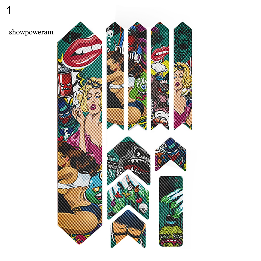 Set 10 Miếng Dán 3D Chống Trầy Trang Trí Xe Đạp