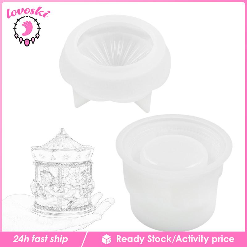 Hộp Đựng Bút Bằng Nhựa Resin Có Nắp DIY