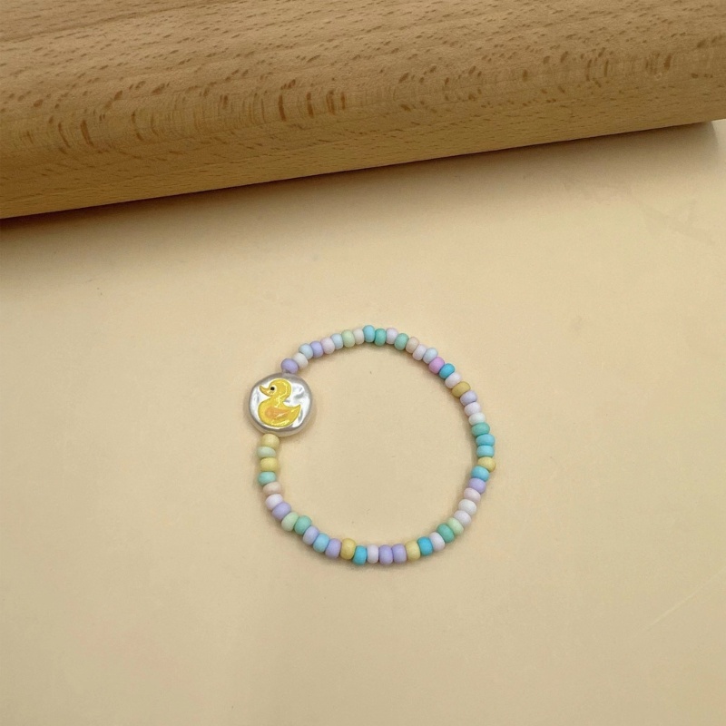 Vòng Tay Co Giãn Xâu Hạt Nhiều Màu Phong Cách Bohemian Thời Trang