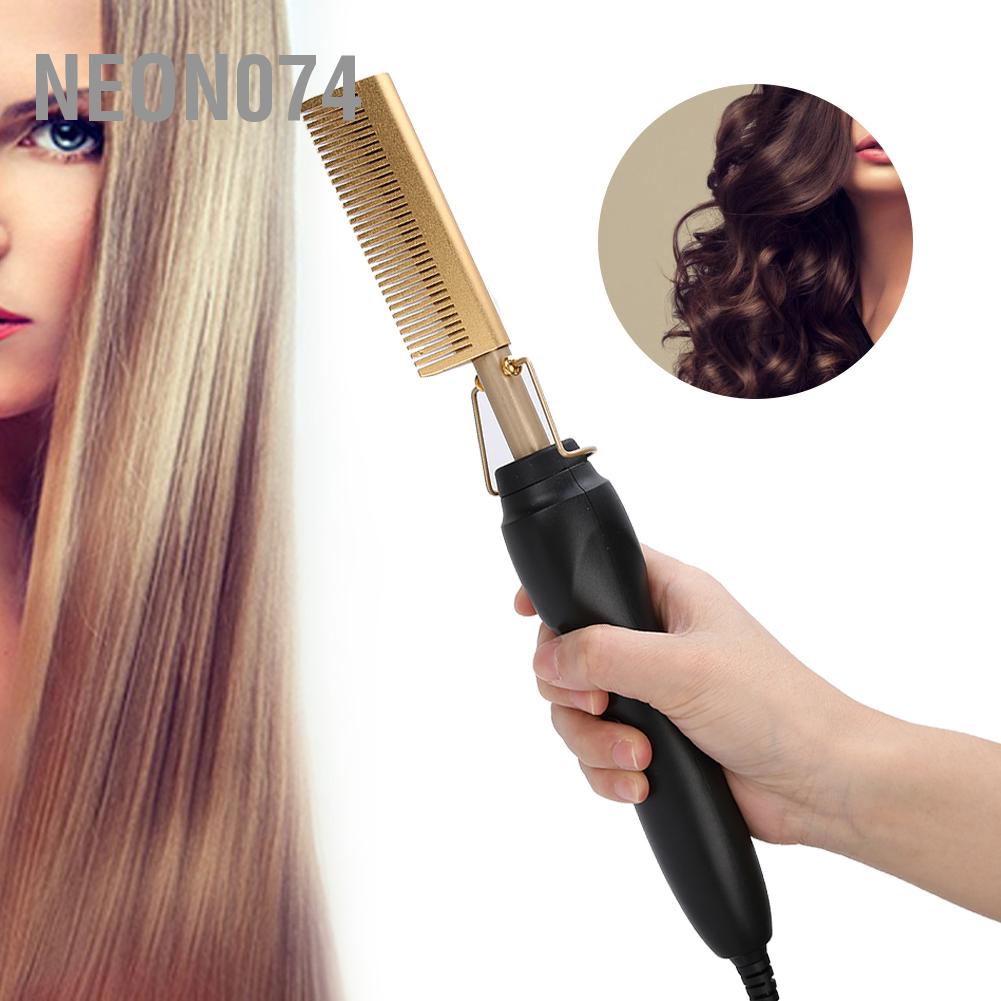 Neon074 Máy duỗi tóc sưởi điện đa chức năng Lược uốn