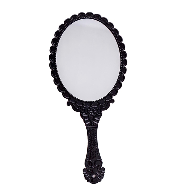 Gương Trang Điểm Cầm Tay Chạm Khắc Phong Cách Vintage