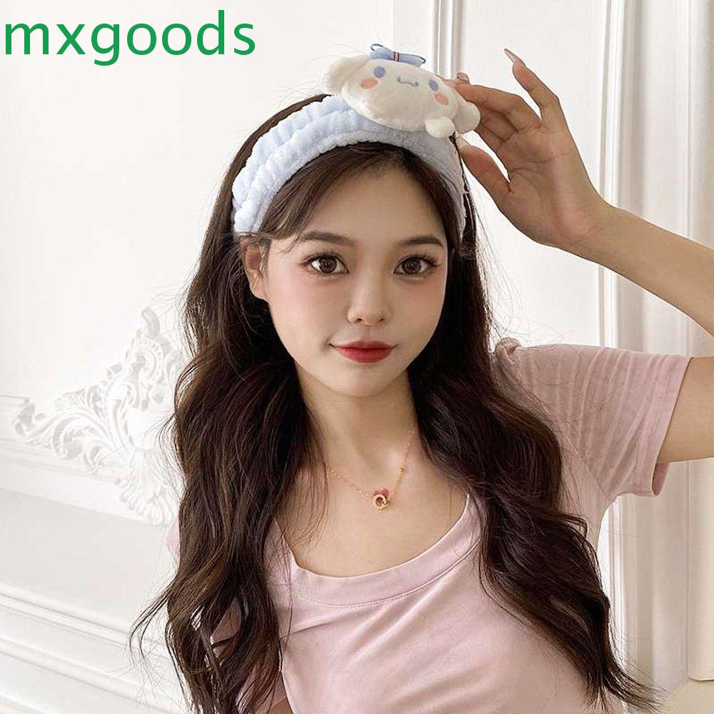 Băng Đô Cài Tóc Rửa Mặt Bằng Vải Lông Cừu San Hô Hình Kuromi Phong Cách Hàn Quốc Dễ Thương Dành Cho Bạn Gái