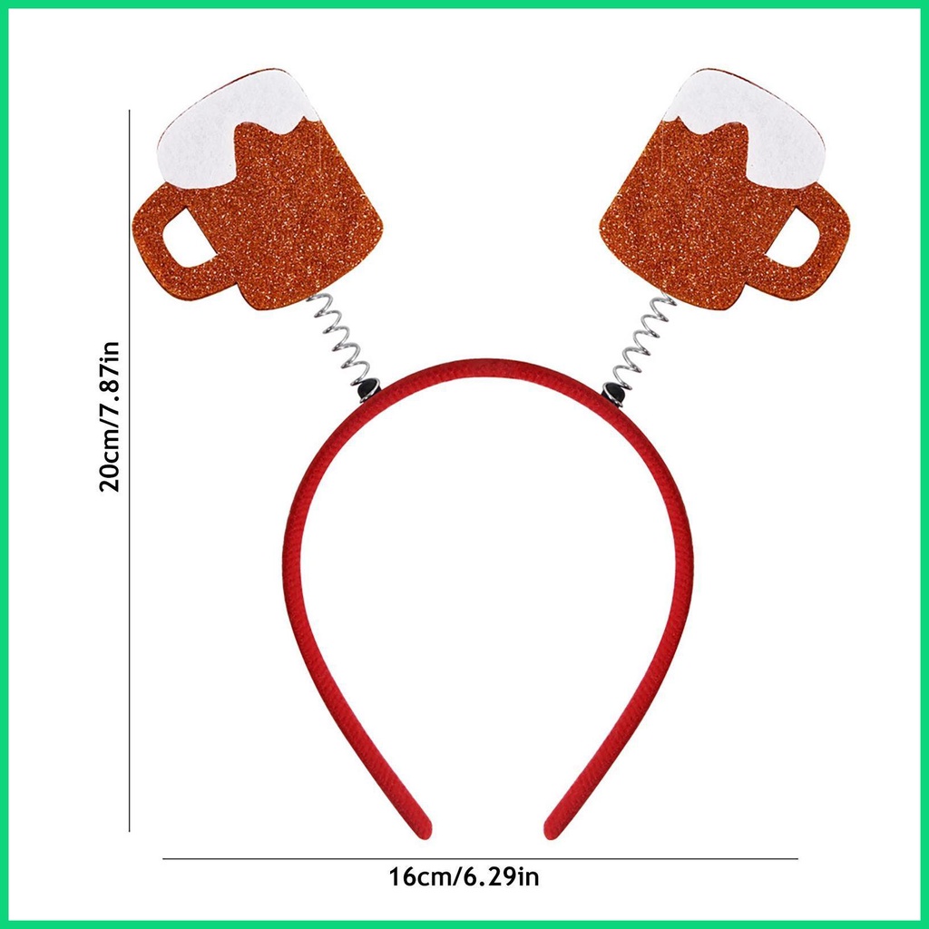 Oktoberfest Băng Đô Cài Tóc Tinh Tế Oktoberfest Girl Ria Mép Cốc Bia Thiết Kế Xúc Xích Cho Nữ Jwvn