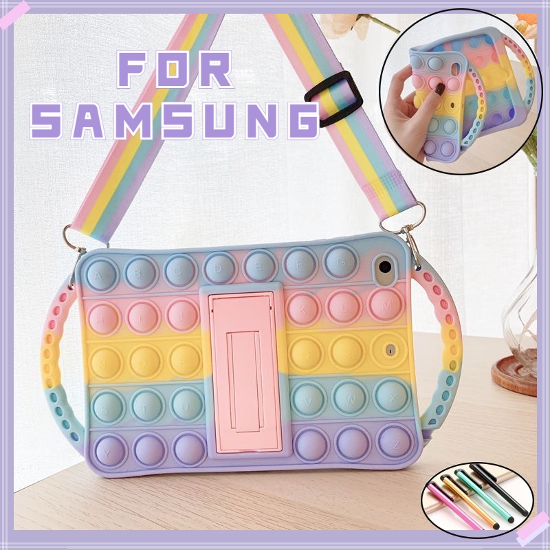 Ốp Máy Tính Bảng Silicone Trẻ Em P619 T530 Cho Samsung Tab S6 Lite / Tab A8 10.5 &quot;/ Tab A 8.0 2019 / Tab A7 Lite 8.7&quot; 10.4 &quot;P610 P613 T295 T515 T500 T505