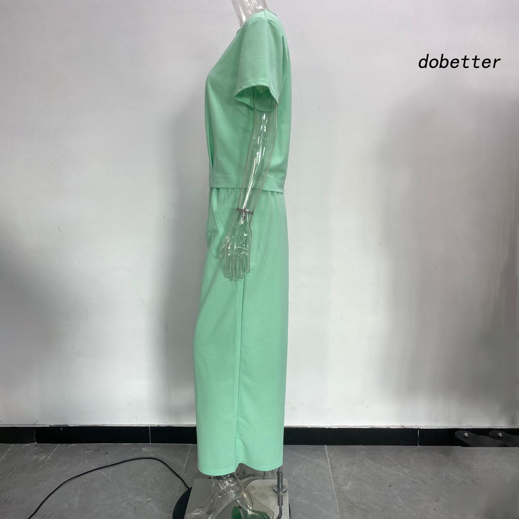 Bộ Trang Phục 2 Mảnh Gồm Áo Tay Ngắn Dáng Rộng Màu Trơn Và Quần Dài Lưng Thun Phong Cách Đông Nam Á Thời Trang Cho Nữ