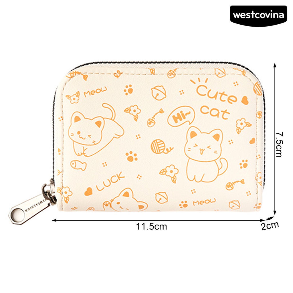 [WSTN]✎Ví Đựng Thẻ Đa Năng Sức Chứa Lớn Có Khóa Kéo Có Thể Tái Sử Dụng