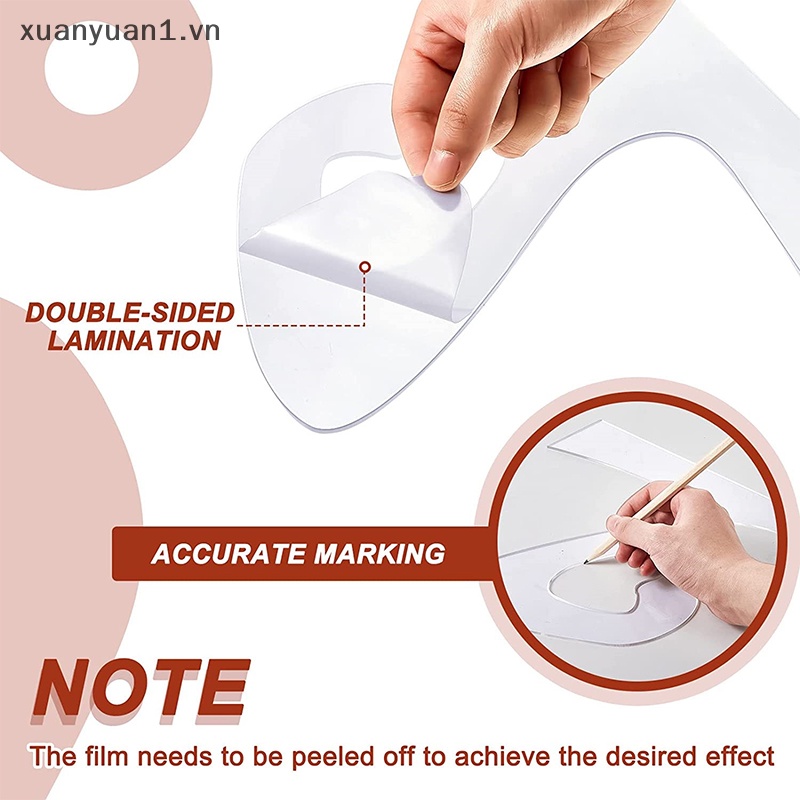 Tấm Thớt Cắt Hai Mặt Chống Trầy Xước Tay Cầm Trong Suốt Tiện Dụng