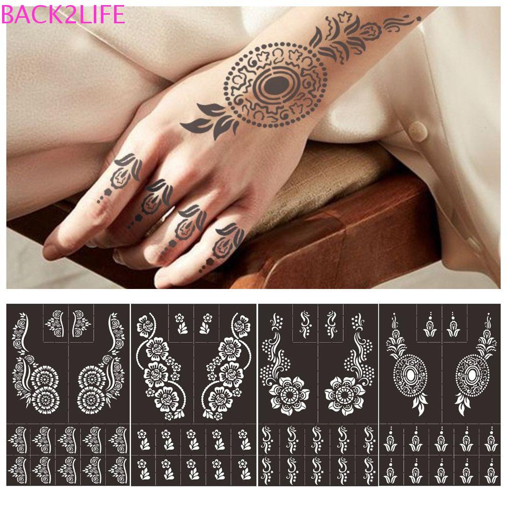 Bộ 2 Khuôn Hình Xăm Tạm Thời Thời Trang Cho Nữ