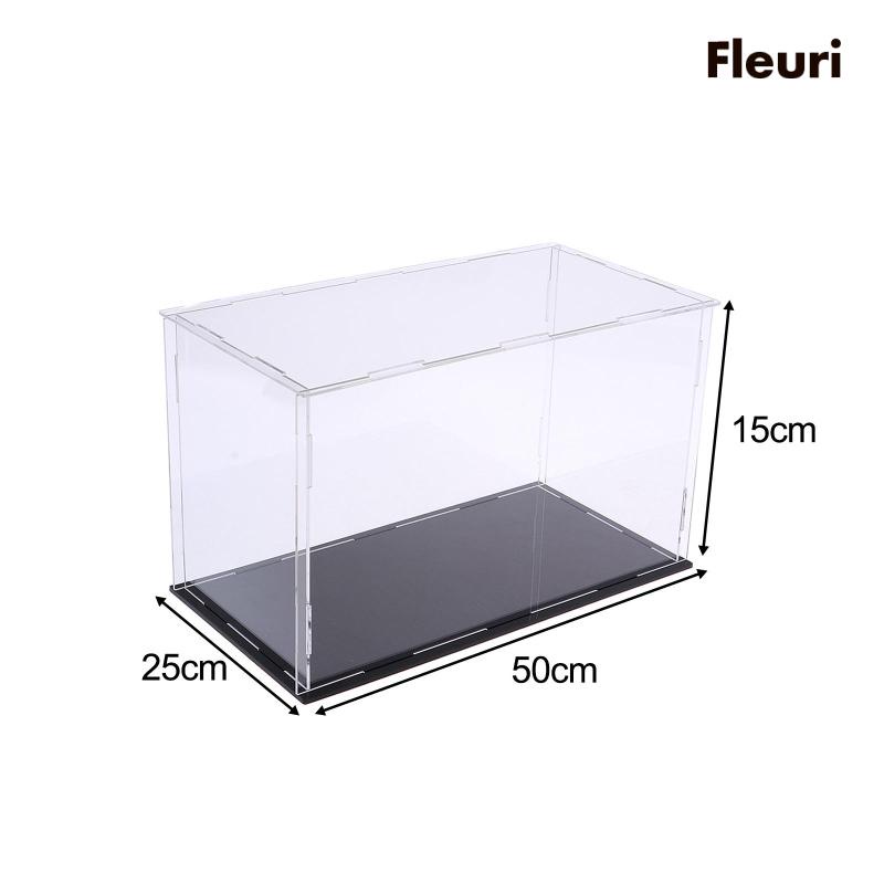 Hộp Acrylic Trưng Bày Mô Hình Đồ Chơi Chống Bụi 50cmx25cmx15cm