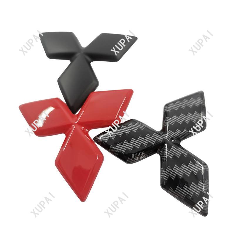 Miếng Dán Logo ABS Trang Trí Vô Lăng Xe Hơi MITSUBISHI 1X