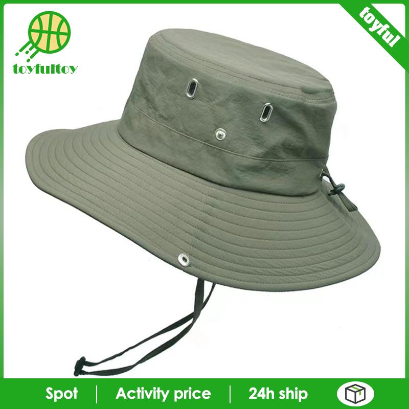 Mũ Bucket Chống Nắng Gấp Gọn Có Dây Đeo Thời Trang Mùa Hè