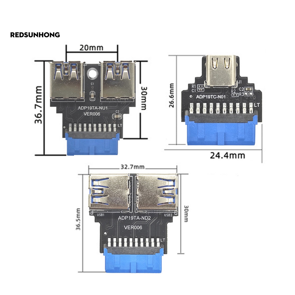 Bộ Chuyển Đổi USB 3.0 19 / 20Pin Chất Lượng Cao Cho Bo Mạch Chủ